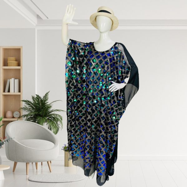 Beaded irregular dress for women's sequin dress - Image 3