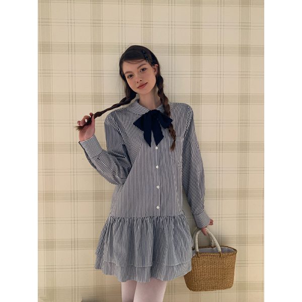 Striped shirt dress - Image 2